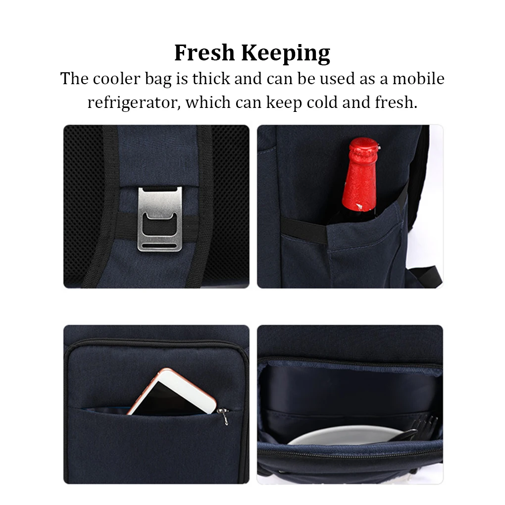 

Охладитель пива, вина сумка, рюкзак для ланчбокса, водонепроницаемая Термосумка для пикника, вместительная