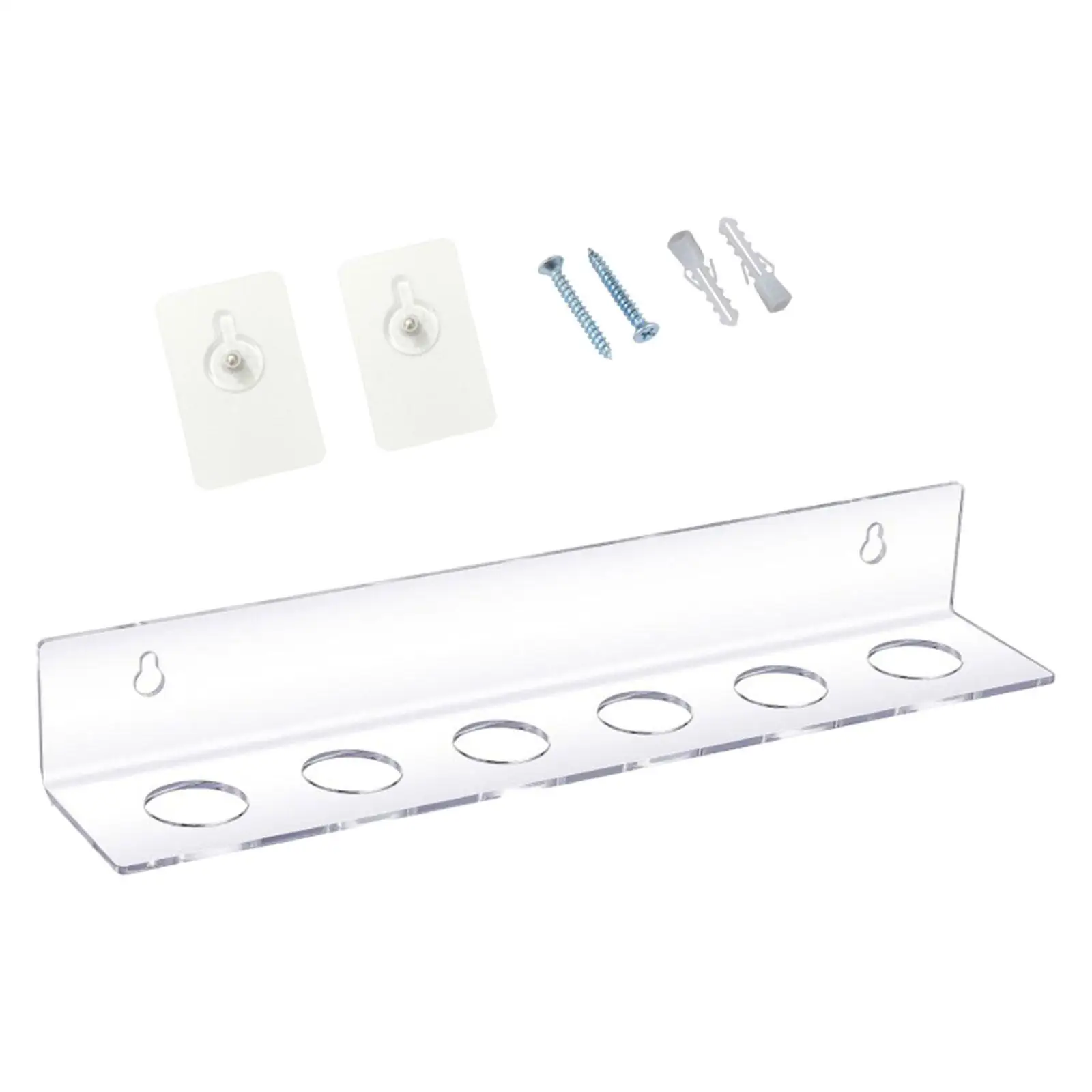 Прозрачная плавающая настенная полка в форме мяча для гольфа 12X2 5X2 дюйма