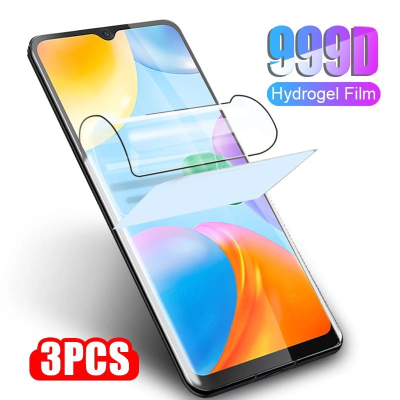 

Мягкая Гидрогелевая защитная пленка 999D для xiaomi redmi 10, redmy 10c, redmi10, redmi10c, 2022, защита экрана, не стекло, 3 шт.