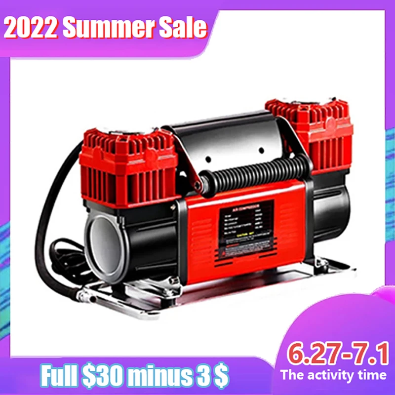 

Car inflatable pump double cylinder digital display 12V high-voltage high power off-road vehicle SUV truck tire car air pump