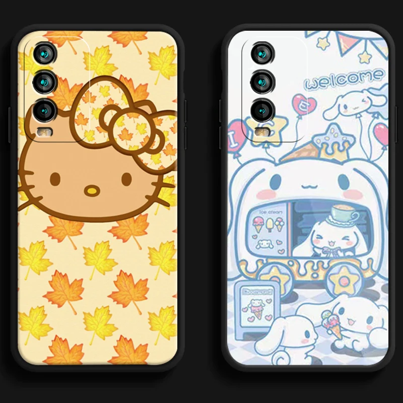 

TAKARA TOMY Hello Kitty Phone Cases For Xiaomi Redmi 7 7A 9 9A 9T 8A 8 2021 7 8 Pro Note 8 9 Note 9T Coque Carcasa Soft TPU