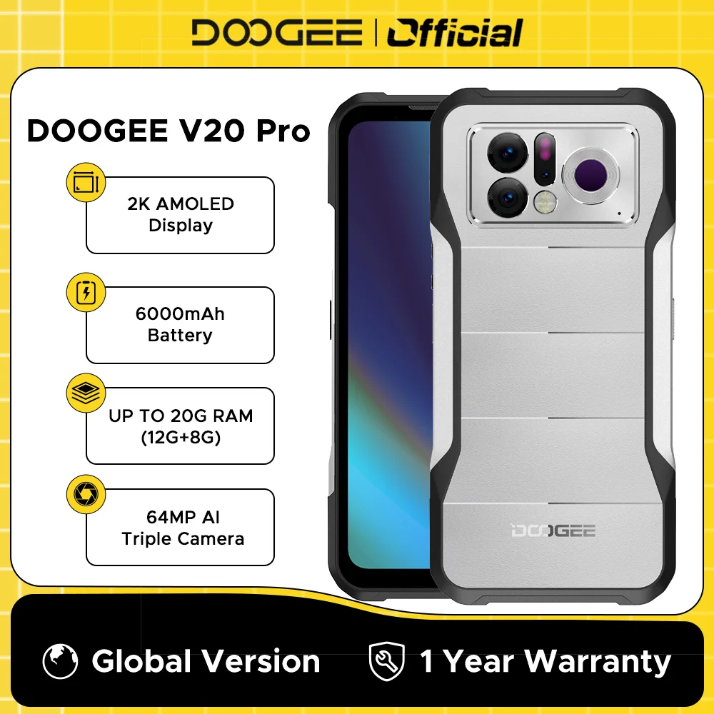 Мировая премьера Прочный телефон DOOGEE V20 Pro, 12 ГБ ОЗУ Мировая премьера Прочный телефон DOOGEE V20 Pro, 12 ГБ ОЗУ