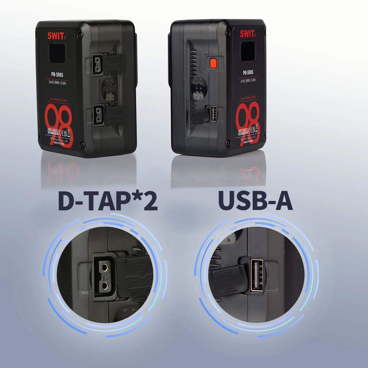 SWIT BP-M90S S98S S146S Мини-аккумулятор с V-образным креплением ЖК-дисплей Батарея V-Lock