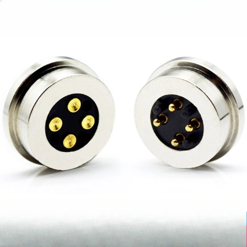 

Магнитный зарядный док-станция, разъемы "папа-мама", серебристый