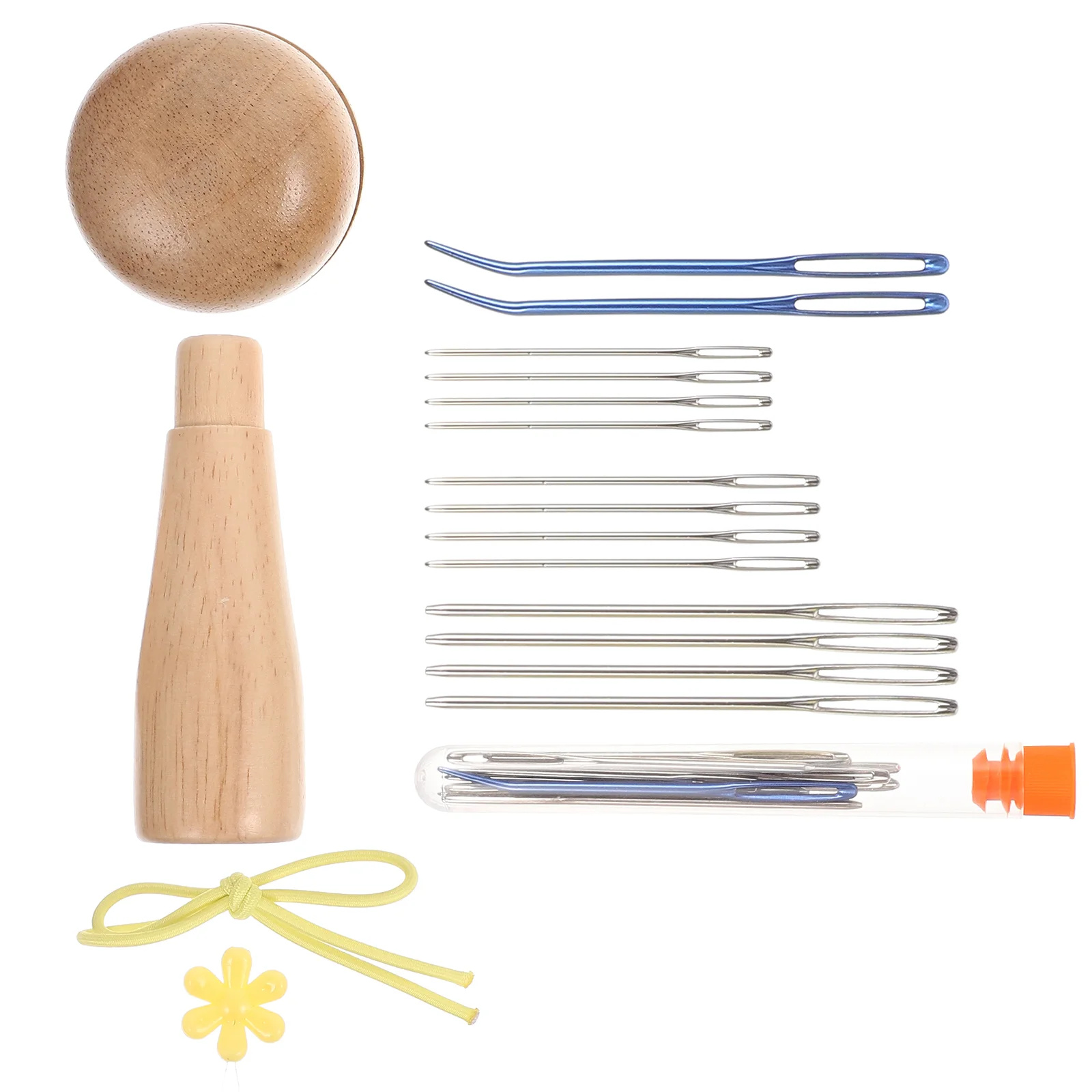 

Sewing Darning Needle Mushroom Eye Tapestry Wooden Big Kit Knitting Stitching Tool Weaving Large Wood Thread Supplies Set