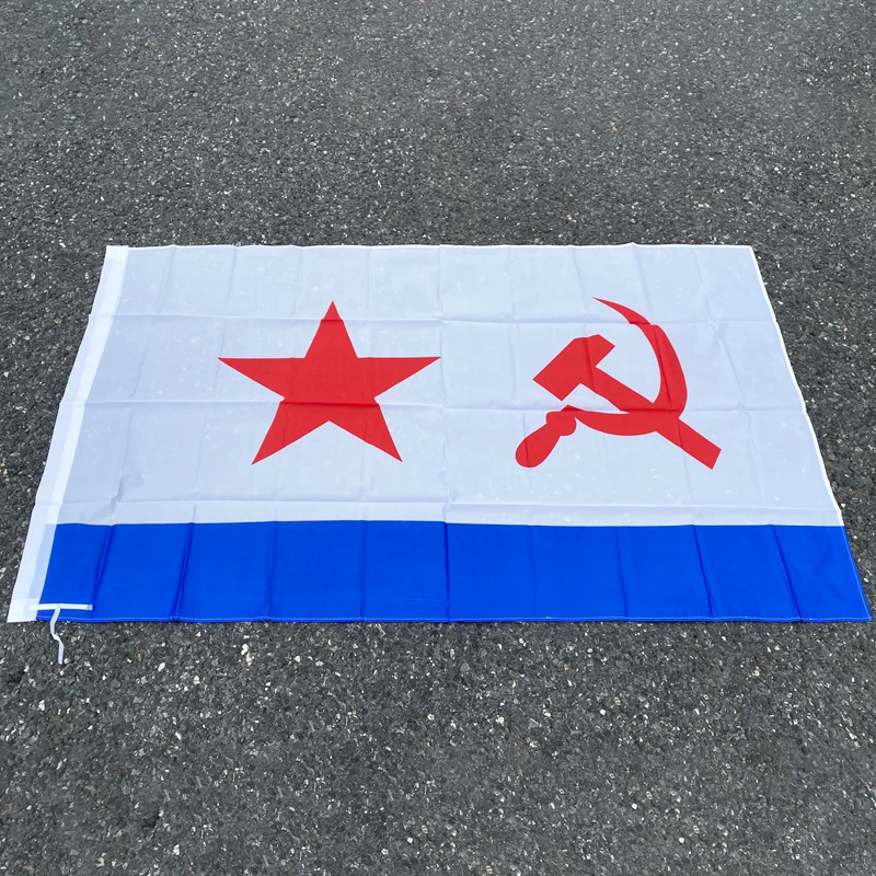 Бесплатная доставка, флаг aerlxemrbrae 90*150 см, флаг советского флота, флаг советского флота 90x150 см, 100% полиэстер, российские флаги