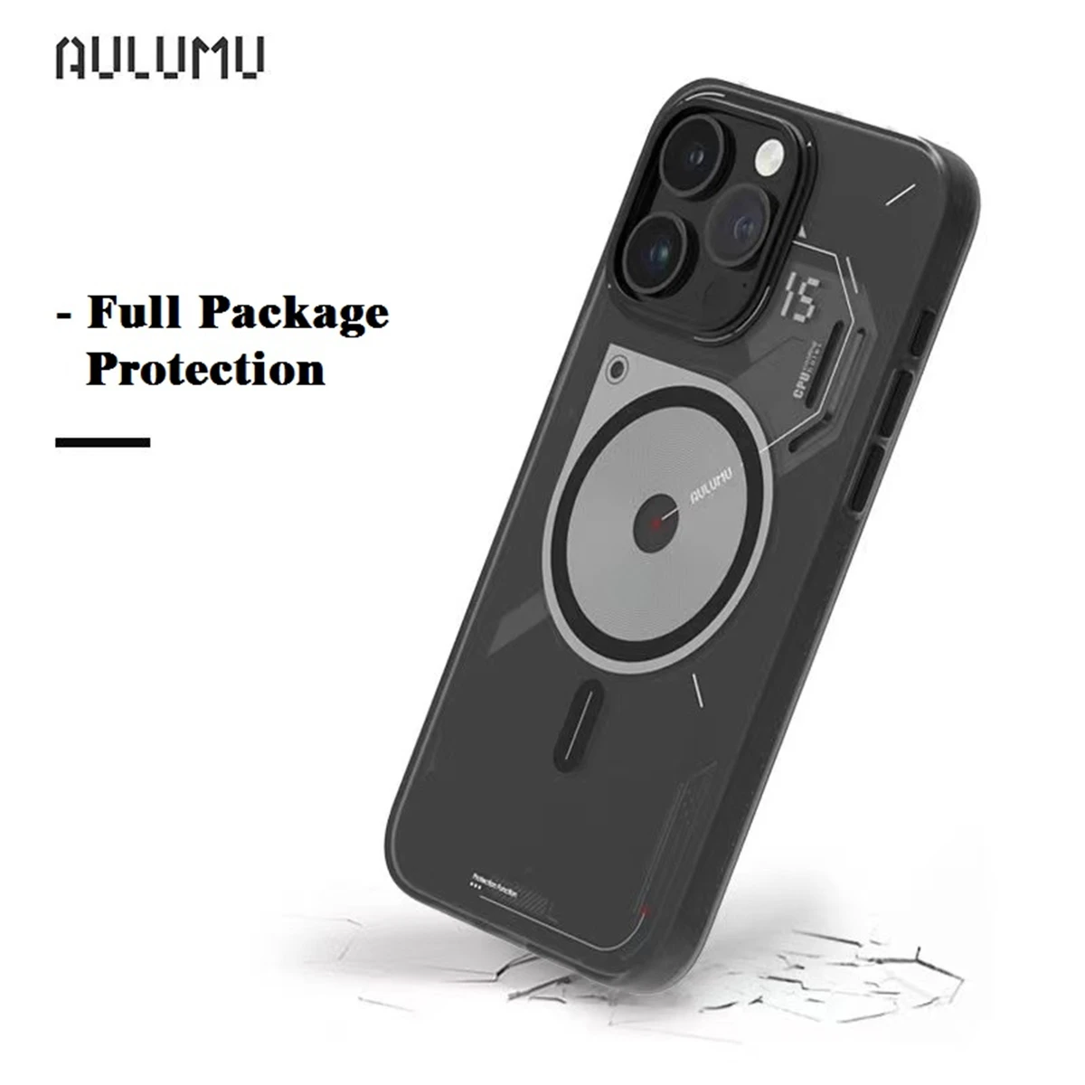 Aulumu A15 ТПУ для iPhone15 Pro Магнитная стандартная технология IMD совместимая с Magsafe