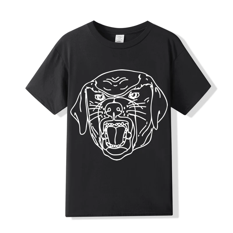 

NEW T Shirts Man Tops Plant Big Dog T Shirt Mens Clothing Palace Fashion Short Sleeve Tshirt Floral Printed Women Tees ZX3