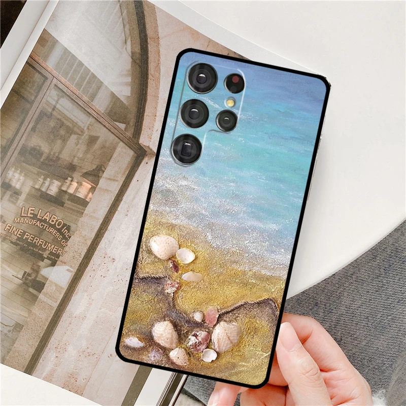 Фото Чехол для телефона Seashell Shell Sea Art для Samsung Galaxy S25 Ultra S9 S10 S20 S22 S21 Plus S23 FE S24 Ultra Full Cover №3