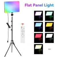 rgb led photo studio light for youbute game live streaming video lighting portable video recording photography panel fill lamp