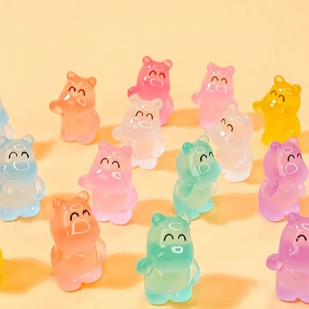 Angry Baby Hippo Мини-Бегемот Светящийся Орнамент Надувная Свинья Смола Бегемот Кукла