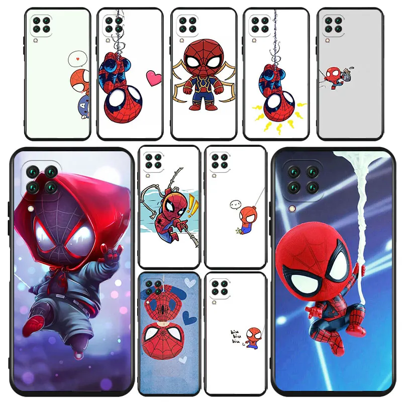 

Cute spiderman For Huawei Nova 2i 3 3i 5T 6 7 7i 8 8i 9 PRO Mate 10 20 40 Lite Pro Black luxury Silicone Soft Phone Case Capa