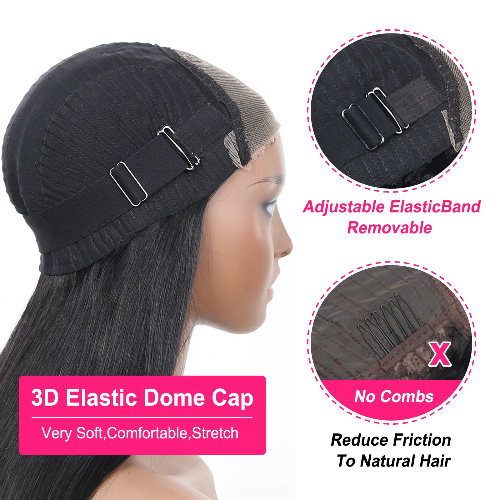 Парик женский из натуральных волос на сетке 8x6 6x4