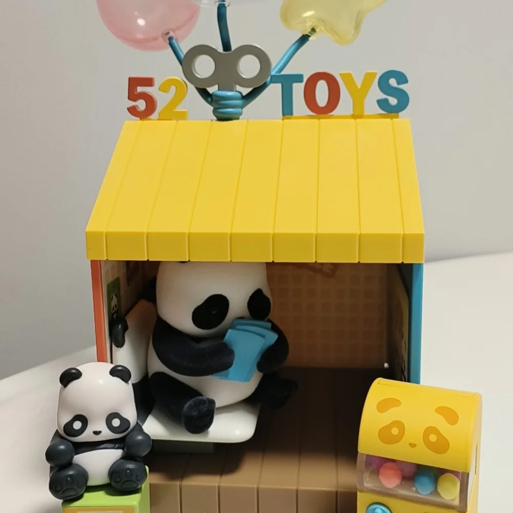 Глухая коробка игрушки панда рулон шоппинг уличная серия Fubao Huahua настольные