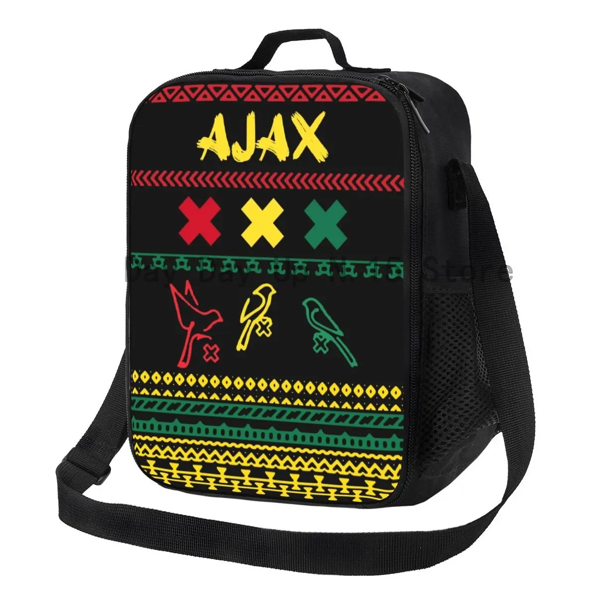 

Bob Ajax Marley Thermal Insulated Lunch Bag 3 Little Birds Portable Lunch Container for Work School Multifunction Bento Food Box