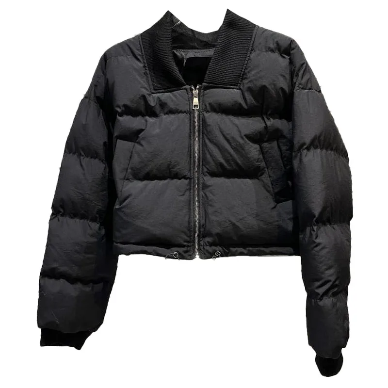 winter short parka women 2022 New Thread Collar Warm Bread Coat Cotton Coats Cotton-Padded Jacket femme streetwear