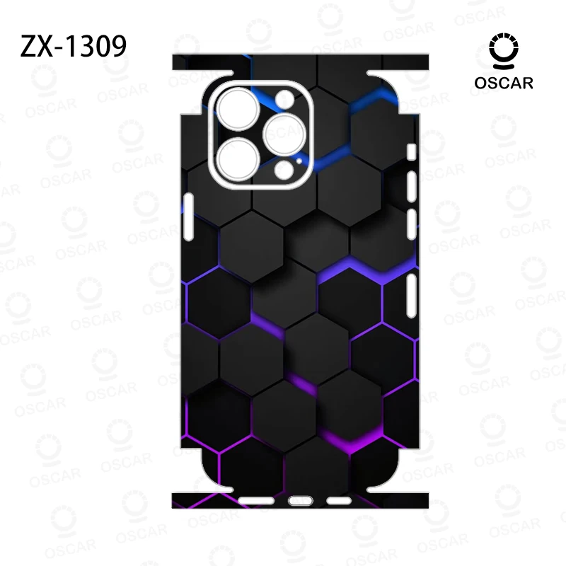 Фото Обертка OscarSkinZ для iPhone 16 Pro Max, наклейка 15, 14 Plus, задняя пленка 13 12, мини-защитная наклейка, боковая рамка, задняя защита №1