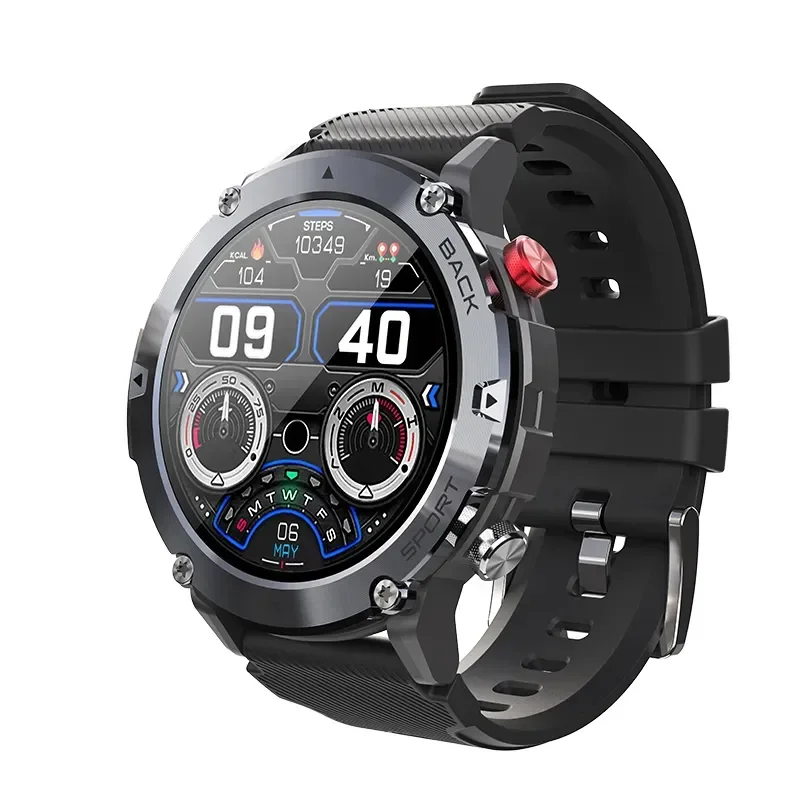 

Military Smart Watch Men 300mAh Battery Bluetooth Call IP68 Waterproof Outdoor Fitness Tracker Smartwatch Men for Amazfit Xiaomi