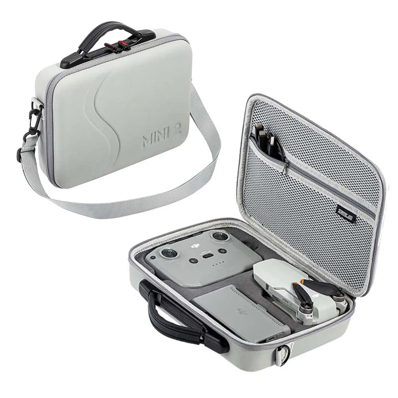 Bolsa de almacenamiento para DJI Mini 2, bolso de mano de PU, estuche de transporte para exteriores, bolsa de viaje portátil para DJI Mini 2, accesorios para Drones