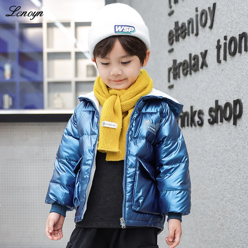 

Lenoyn Autumn Winter New Solid Color Hooded Cotton Coat Baby Boys Girls Children's Thickened and Velvet Coat Short Clothing Sets