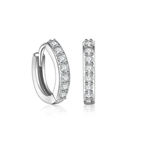 versatile single row flash diamond earrings earrings earrings earrings silver jewelry earrings popular sweet style