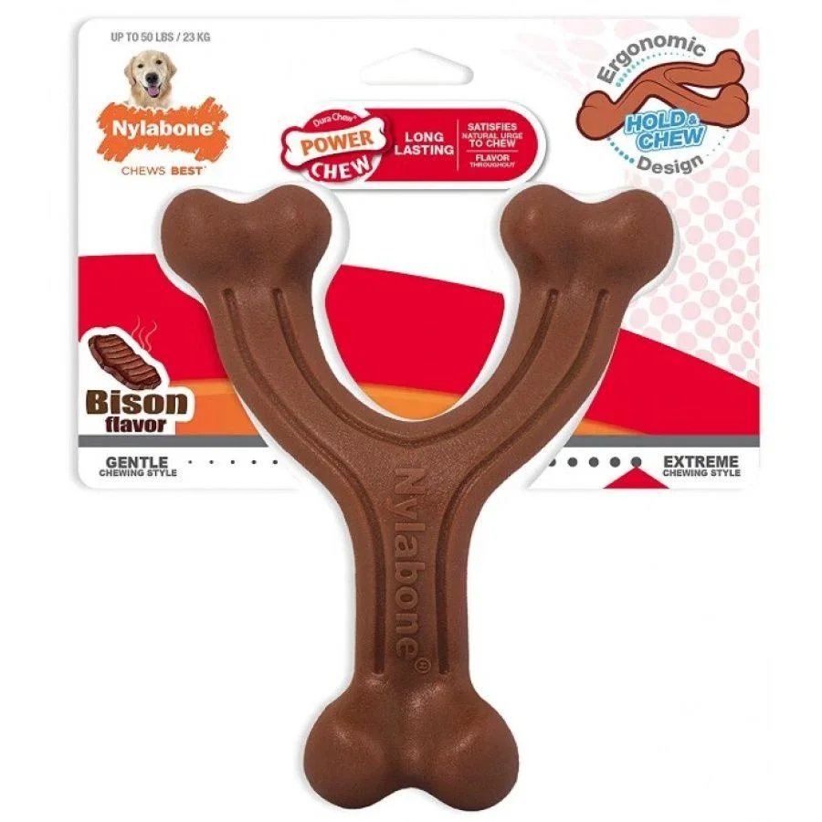 

Игрушка для жевания JMT Wishbone Dog, гигантский вкус Bison, 1 шт.