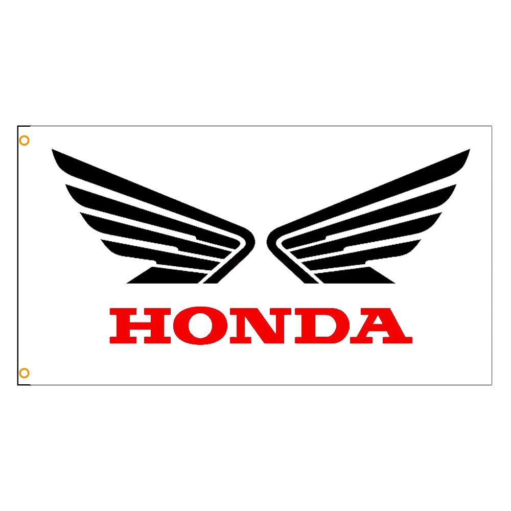 

90*150 см, Гоночный флаг HONDA, полиэстер, цифровой печатный баннер для автомобильного клуба