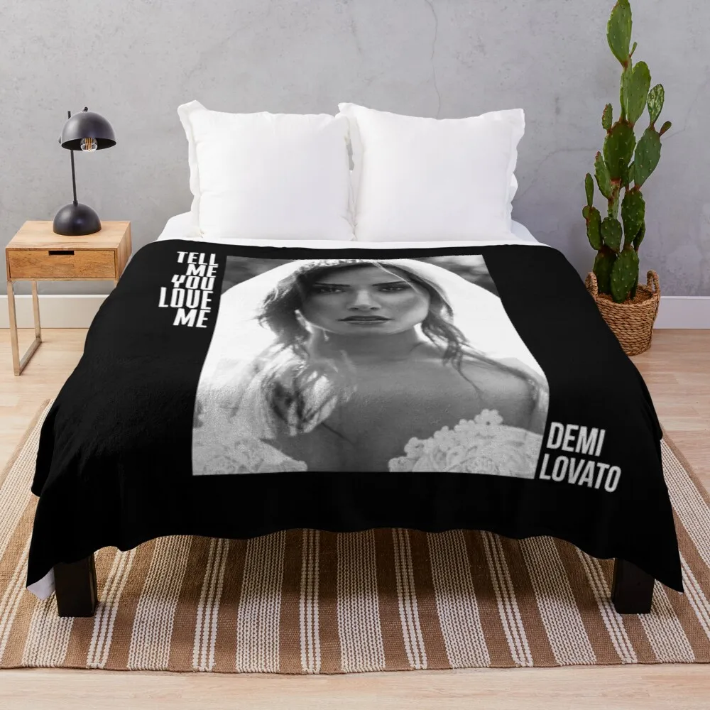 

Demi Lovato, Tell Me You Love Me Throw Blanket Retro Blankets