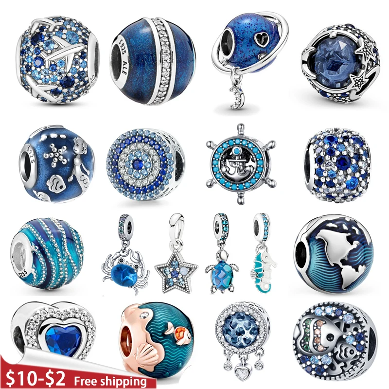 Женский браслет из серебра 2022 пробы с подвеской-бусиной |