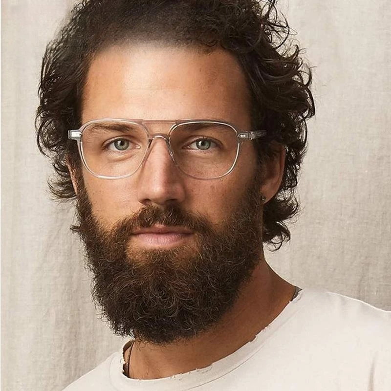 

Street Shot Personality Aceteta Glasses Frame for Men and Female Can Be Matched with Myopia and Reading Mirror Eyeglasses Women