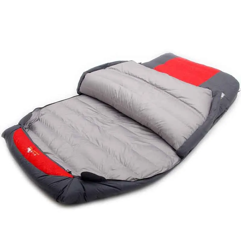 

Double Sleeping Bag 2500g/3000g White Duck Down Filling Winter Down Sleeping Bag Schlafsäcke Camping Quilt Duvet Saco De Dormir