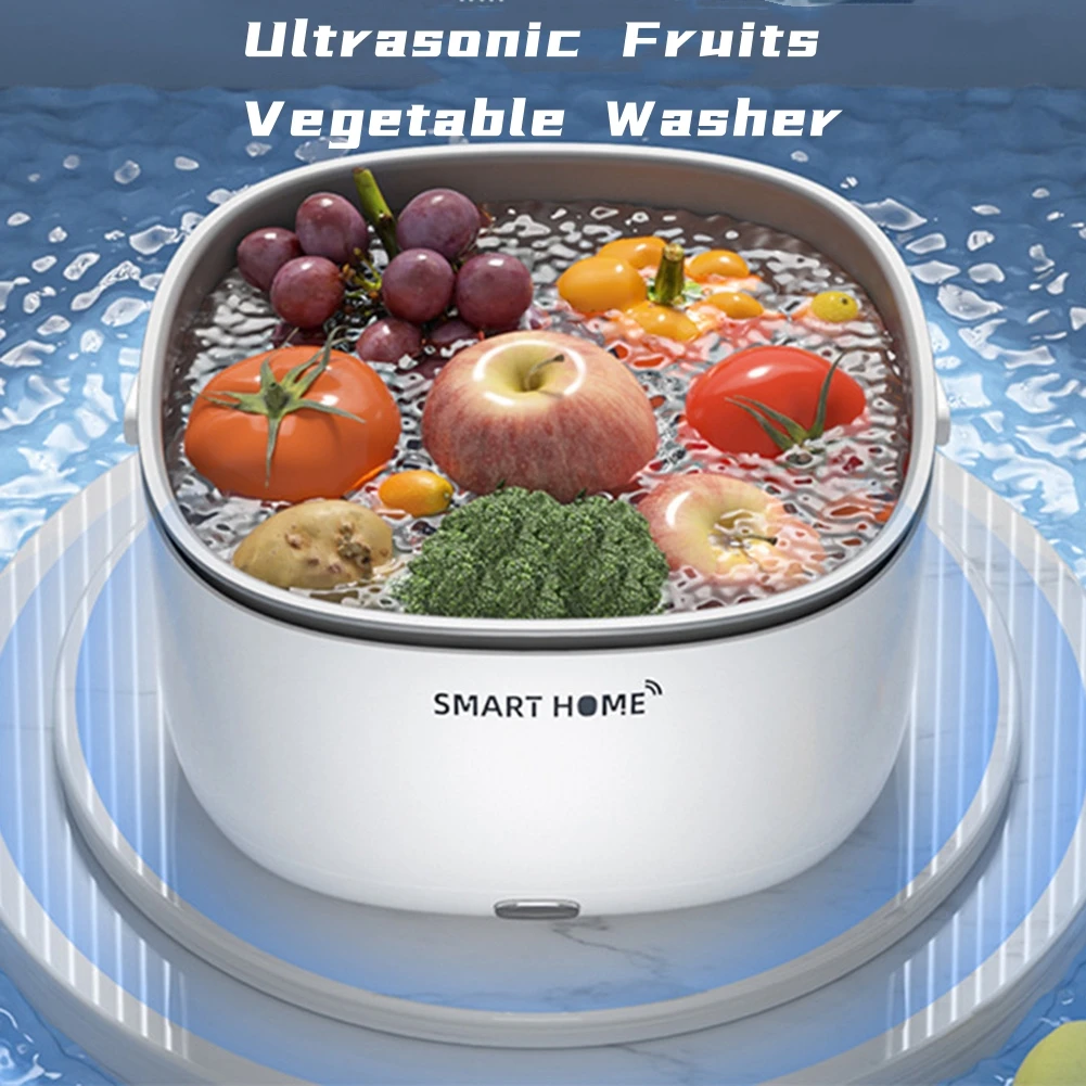 

Ультразвуковая стиральная машина для овощей, удаление пищи, пестициды, очиститель остатков, бытовая кухонная корзина для очистки фруктов и грязи
