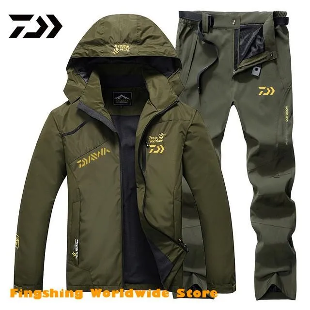 

Men Fishing Suit Men Spring Autumn Camping Fishing Clothing Hooded Sports Hiking Fishing Jacket Outdoor Clothes Fishing Wear