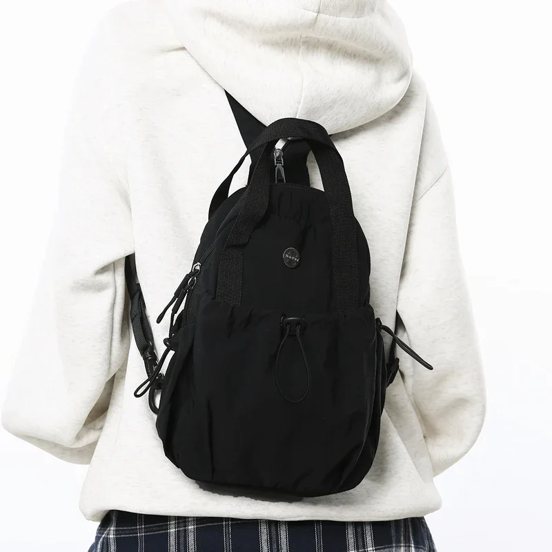 Однотонные нейлоновые милые дамские поясные сумки на молнии вместительные