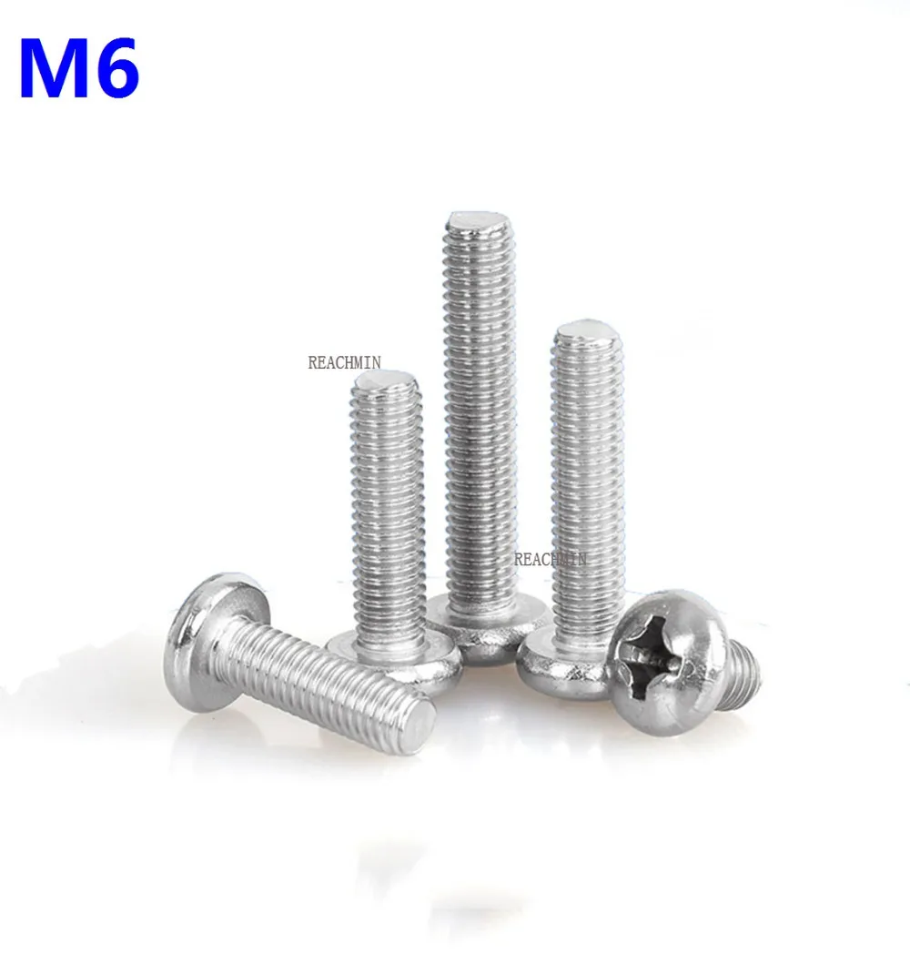 

100pcs M6*18/20/25/28/30/35 Philips cross head Screws Bolts Nuts Hex Socket Head Cap Screw Bolts Fasteners Repair Hardware tools