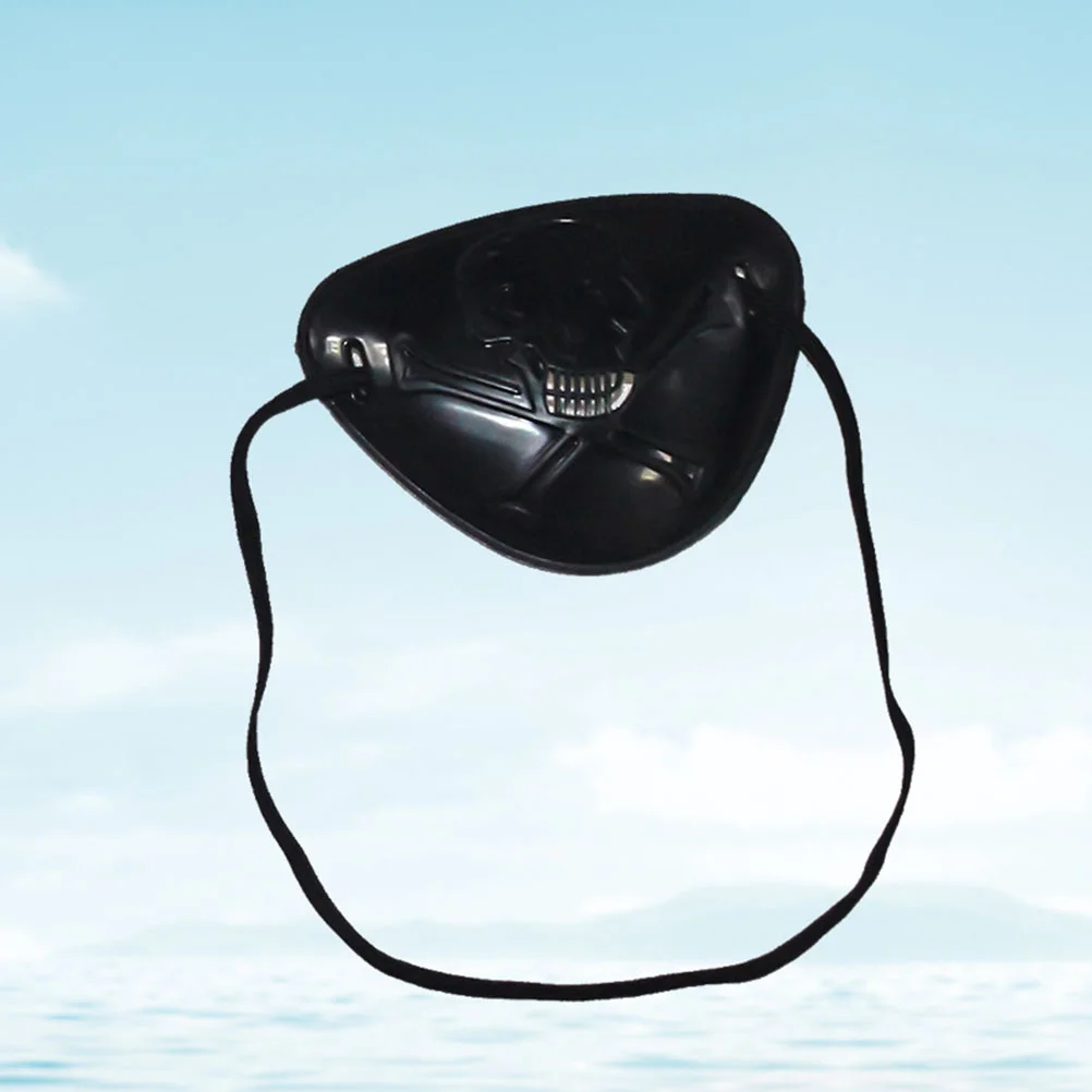 4 шт. черный пластиковый пиратский капитан повязка на глаз череп маска для