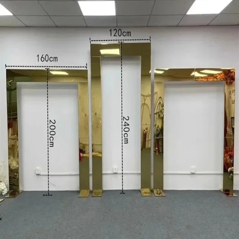 1 шт. или 3 Блестящий Золотой фон для свадебной церемонии с дверью и аркой из