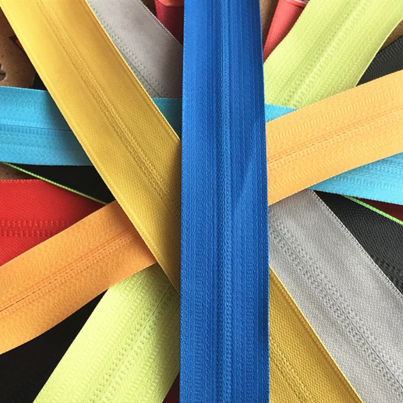 

Colorful 5# Nylon Waterproof Zipper By The Yards Invisible Zippers For Sewing Garment Sports Clothes Bags Zipper DIY Accessory