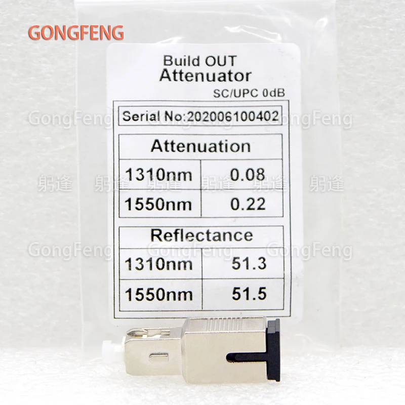 NEW Optic Fiber Attenuator Connector 0dB SC/APC Female-SC/UPC Male SM-9/125 Fiber Optic Adapter Flange Coupler Free Shipping