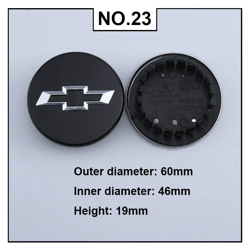 

4 шт., 53 мм/60 мм, новые колпаки для центральной ступицы колес автомобиля, чехлы для Chevrolet MALIBU XL AVEO CAPTIVA CRUZE IMPALA LACETTI Sail SILVERADO