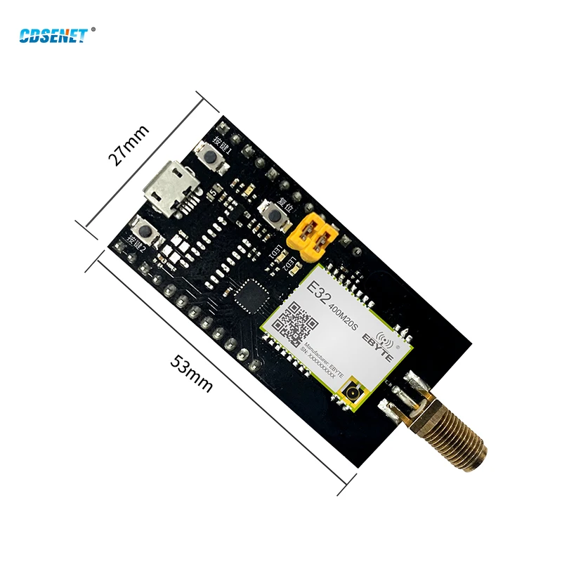 433MHz 470MHz Lora Test Board 20dbm CDSENET E32-400MBL-01 USB Interface with Antenna and Power Supply