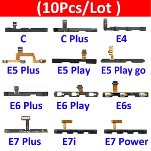 10 шт.лот, кнопка включения и выключения питания, гибкий кабель для Motorola Moto C E4 E5 E6 E6s E7 Power Plus Play Go E7i E20 E30 E40