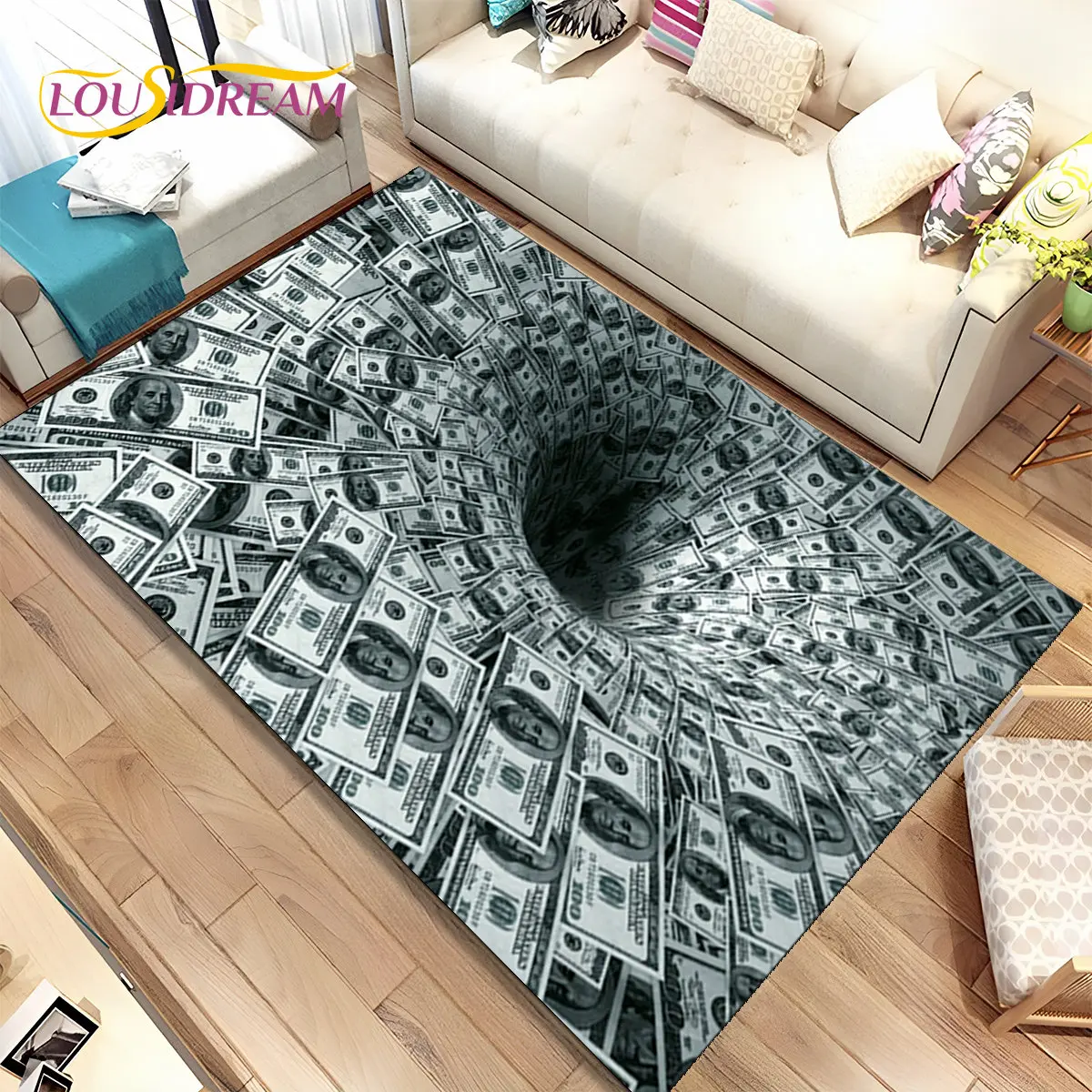

Ковёр LOUSIDREAM 3D Иллюзия Деньги