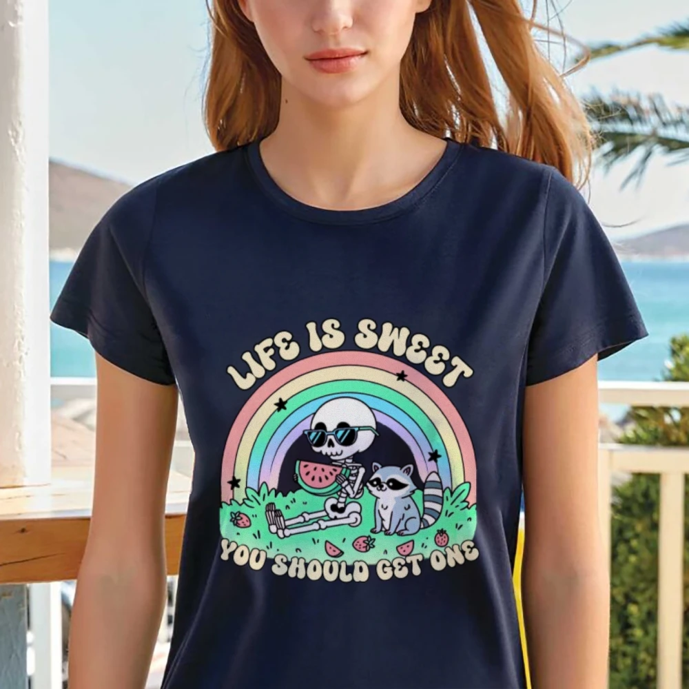 Жизнь хорошая вы должны получить одну рубашку забавная рубашка в виде черепа