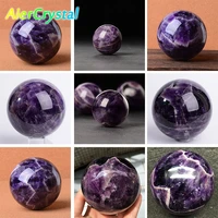 natural amethyst raw quartz crystal ball polished stone reiki healing souvenirs gift handmade craft exquisite collect decoration