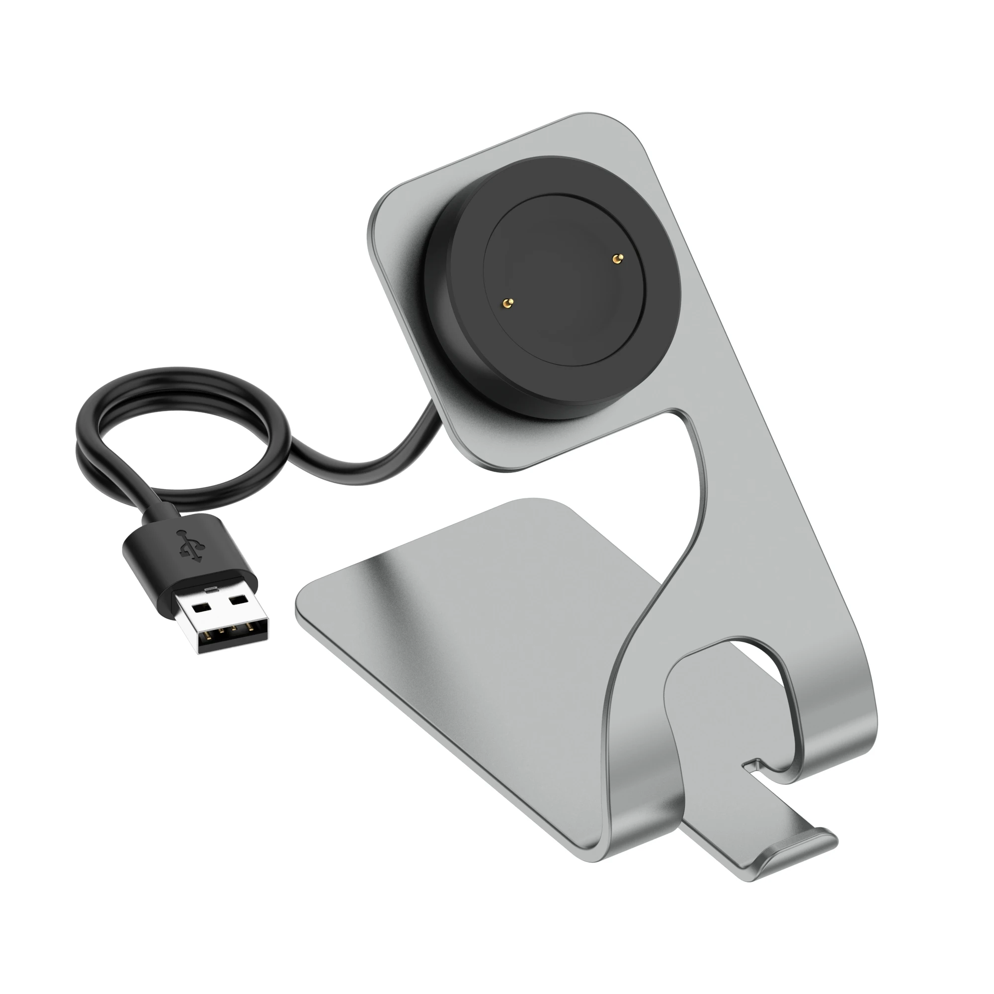 10 Pcs/Pack,USB Charger Aluminum alloy vertical charging base For HONOR watch GS3,Usb cable charger For honor watch GS3