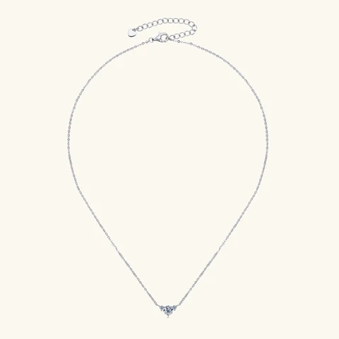 Женское Ожерелье Lnngy из стерлингового серебра 925 пробы с муассанитом, изысканное ожерелье с подвеской из трех камней для женщин, тренд 2024 года