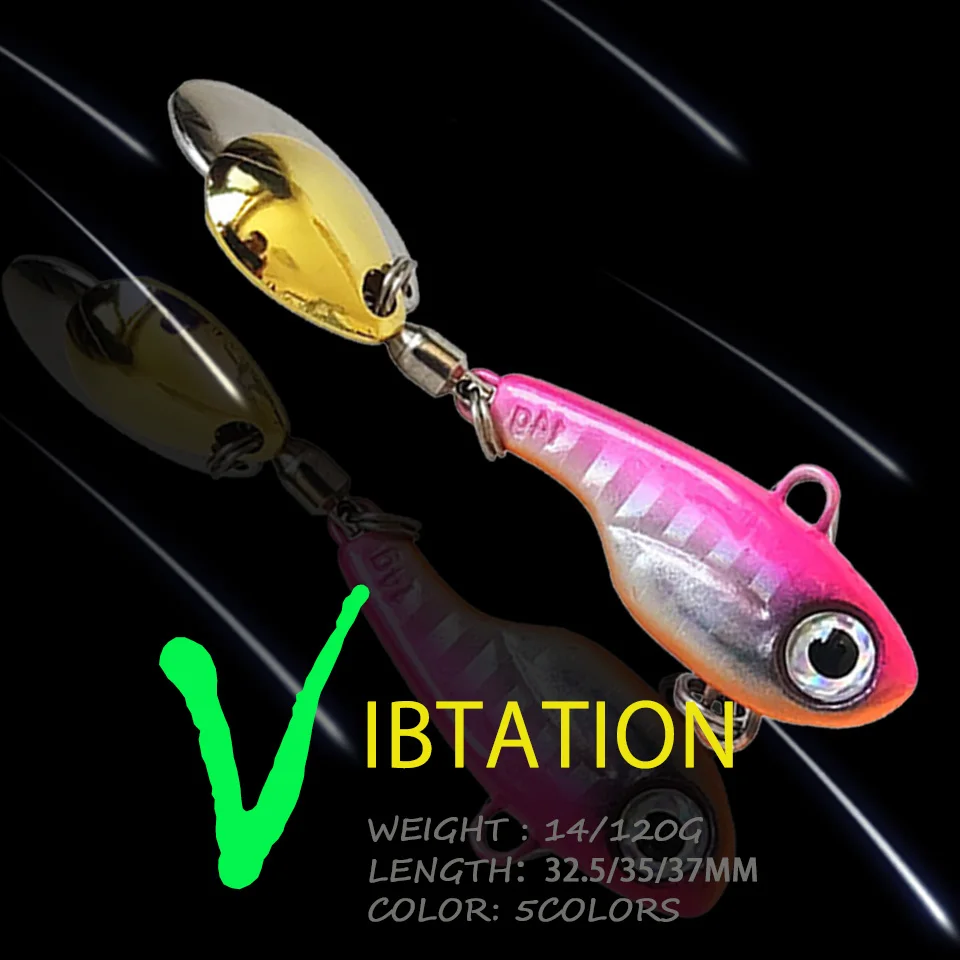 

WALK FISH 1 шт. новая приманка ВИБ вращающаяся блестящая 5-20 г шип Вибрирующая искусственная приманка с двойными блестками металлическая рыболовная приманка