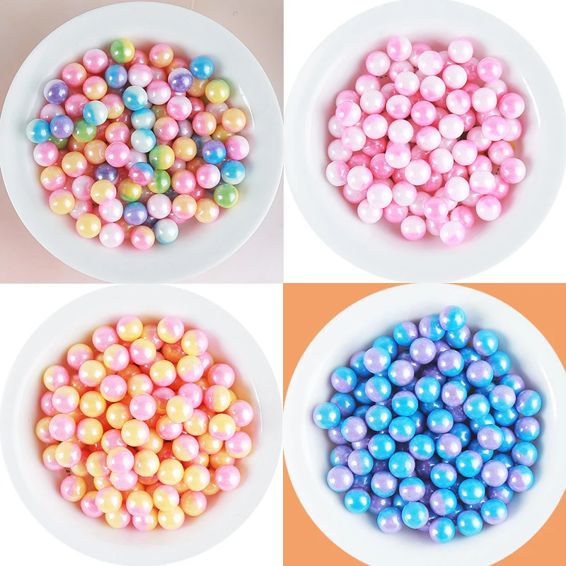 

500g/bag Doulbe Color Edible Supar Gold Beads Pearl Bar Flip Sugar Slices Fondant DIY Cake Baking Sprinkles Ball Cake Decoration