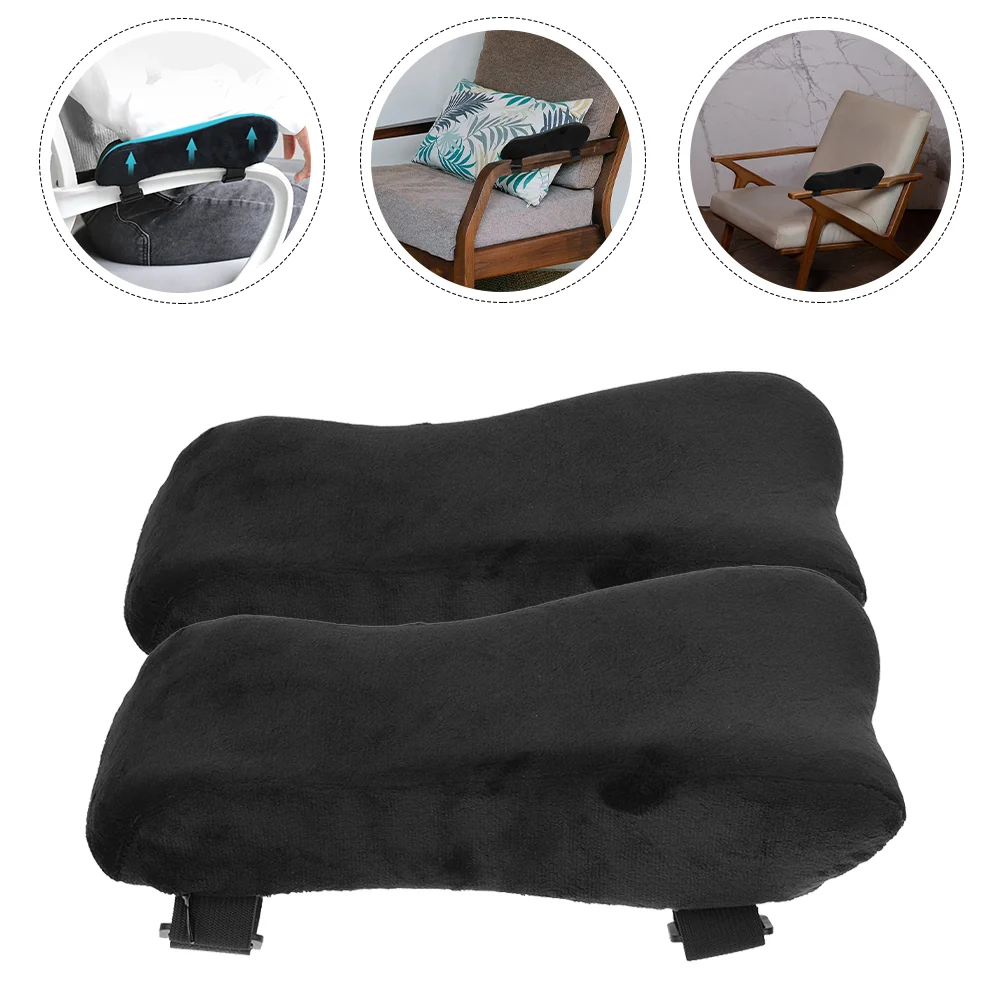 

2 Pcs Chair Arm Pad Supple Rests Armrest Cover Reusable Cushion Seat Cushions Polyester (Polyester) Elbow Pads